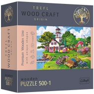 Wood Craft: Port de vară lemn puzzle 500+1 bucăți - Trefl