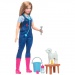 Barbie: Set de joc pentru cariera de 65 de ani - Papusa veterinar cu accesorii - Mattel