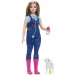 Barbie: Set de joc pentru cariera de 65 de ani - Papusa veterinar cu accesorii - Mattel