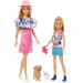 Barbie: Stacie la Salvare - Set Barbie și Stacie cu cățeluș și accesorii - Mattel