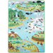 Covor de joacă cu animale și habitat 200x150cm - Melissa &amp; Doug