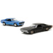 Fast &amp; Furious: Pachet de 2 mașini 1969 Chevrolet Camaro și 1968 Dodge Charger Widebody, scară 1/32 - Jada Toys