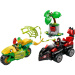 LEGO® Marvel: Spin și Electro - Urmărire cu vehiculul dinozaur (11198)