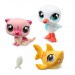 Littlest Pet Shop: Set figurine 3 bucăți în cilindru, diverse modele, 1 bucată