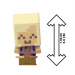 Minecraft: Figurina minifig cu păr blond auriu și sabie galbenă în formă de container - Mattel