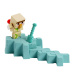 Minecraft: Figurina minifigură Iron Golem cu sabie albă în formă de depozitare - Mattel