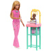 Set de joacă Barbie carieră medic pediatru cu păr blond - Mattel