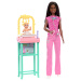 Set de joacă Barbie medic pediatru cu păr șaten - Mattel