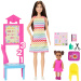 Set de joacă Barbie profesoară cu păr șaten și accesorii - Mattel