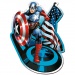 Wood Craft: Marvel - Captain America 160 de piese puzzle premium din lemn - Trefl