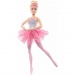 Barbie®: Balerina curcubeu strălucitoare cu păr blond și lumini - Mattel