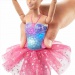 Barbie®: Balerina curcubeu strălucitoare cu păr blond și lumini - Mattel