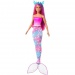 Barbie® Fairytale: Păpușă sirenă transformatoare 2023 cu accesorii - Mattel