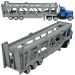 City Truck: Camion de transport auto albastru 22cm