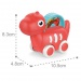 Dinosaur Car baby mașinuță roșie 10,5cm