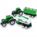 Farm Truck: Set tractor verde din două părți cu remorcă