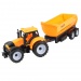 Farmer Truck: Set tractor fermier din trei părți cu remorcă 28cm