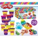 Lanyi-Toy 20 bucăți set plastilină cu scule de formare