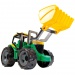 LENA: Tractor uriaş cu accesoriu verde/galben 62cm