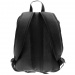 Must: Geanta scoala neagra rotunjita cu efect piele, rucsac 30x13x41cm