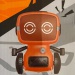 RC TalkBot robot interactiv walkie-talkie mod de operare de culoare portocalie 2,4 GHz