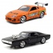 The Fast and the Furious: Twin Pack Dodge Charger R/T și Toyota Supra vehicule 1/32 - Simba Toys