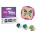 TyToo: Verde închis, turquoise și auriu verde set praf sclipici 3x2,5ml